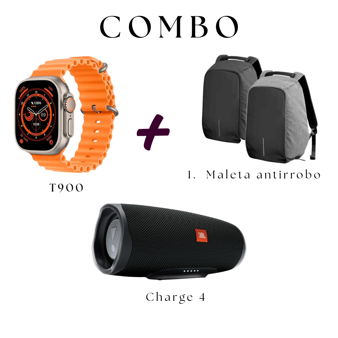 Maleta Antirrobo + Charge 4 + T900